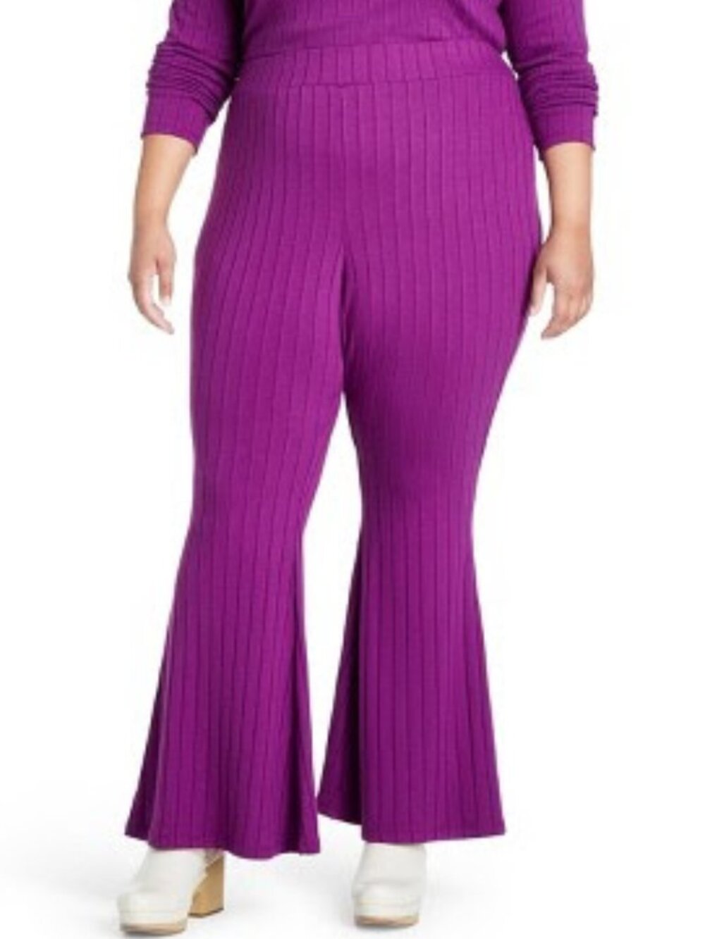 Victor Glemaud x Target Purple Sweater Flared Pants Plus Size 1XL